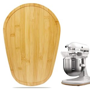 bamboo mixer slider compatible with kitchen aid bowl lift 5-8 qt stand mixer – kitchen countertop storage mover sliding caddy for kitchen aid 5-8 qt mixer, mixer appliance moving tray