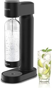 philips sparkling water maker soda maker soda streaming machine for carbonating with 1l carbonating bottle, seltzer fizzy water maker, compatible with any screw-in 60l co2 carbonator(not included)