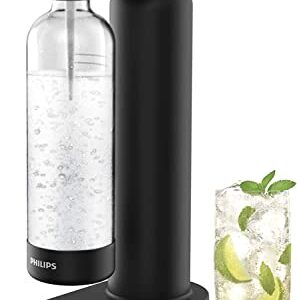 PHILIPS Sparkling Water Maker Soda Maker Soda Streaming Machine for Carbonating with 1L Carbonating Bottle, Seltzer Fizzy Water Maker, Compatible with Any Screw-in 60L CO2 Carbonator(NOT Included)