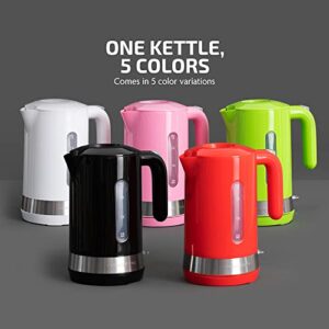 Ovente Electric Kettle, 1.8 Liter with Prontofill Lid 1500 Watt BPA-Free Fast Heating Element with Auto Shut-Off & Boil Dry Protection, Instant Hot Water Boiler for Coffee & Tea, Pink KP413P