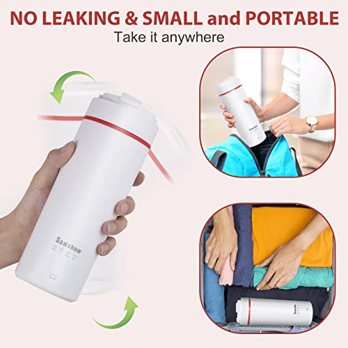 Portable Electric Kettle Travel Kettle Small/Mini Tea Kettle Electric Water Boiler With 4 Smart Tempe Preset and Keep Warm, Hot Water boiler Kettle Electric 316 Stainless Steel with Auto Shut-Off