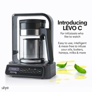 LEVO C - Large Batch Herbal Oil Infusion Machine - Botanical Extractor - Herb Decarboxylator & Oil Infuser - Edible Infusion Maker - For Infused Gummies, Tinctures, Brownies & More - Licorice Black