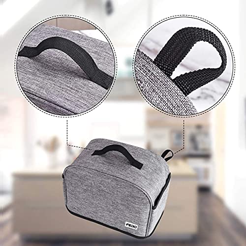 iFedio 2 Slice Toaster Cover with Two Pockets for Storing knife,Grey