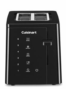 cuisinart cpt-t20 2-slice touchscreen toaster, black