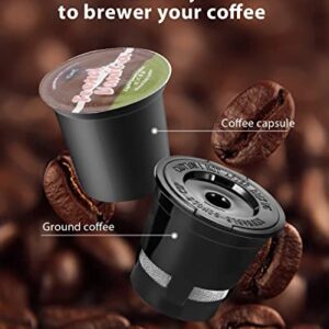 CHULUX Single Serve Coffee Maker, Mini Coffee Maker Compact Coffee Machine, Single Cup Coffee Maker for Kitchen Office Travel Coffee Brewer