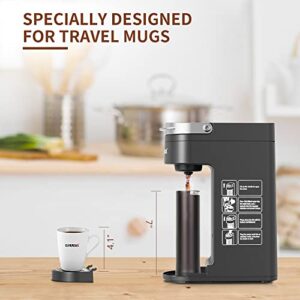 CHULUX Single Serve Coffee Maker, Mini Coffee Maker Compact Coffee Machine, Single Cup Coffee Maker for Kitchen Office Travel Coffee Brewer