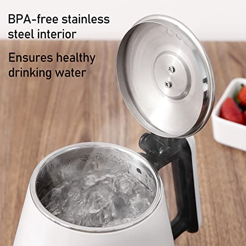 Naibsan Electric Kettle, 100% Stainless Steel Water Boiling Tea Kettle, BPA Free hot water kettle electric/Pour Over Coffee Kettle