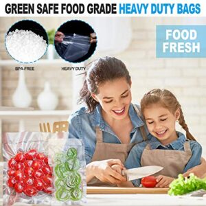 CANLENPK 2.7×4 Inch/7x10cm Mini Vacuum Sealer Bags,Small Precut Food Storage Bag,Seal Meal Snack Fruit Nut,Boil Steam Heat Freeze,Commercial Grade Heavy Duty Sealable Bags(100PCS) (2.7×4 Inch, Transparent)