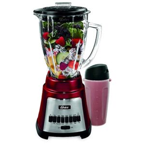 Oster BLSTFG-RBG 6-Cup Glass Jar 12-Speed Blender Red