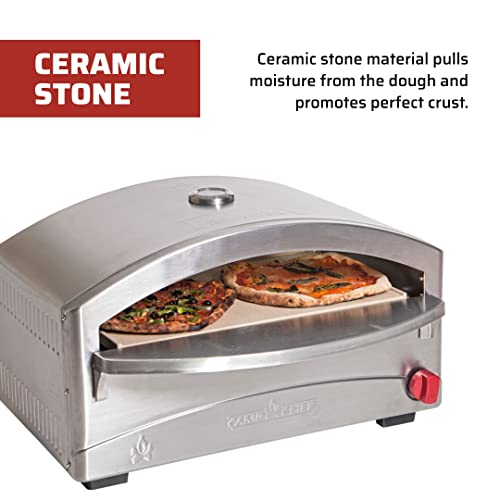 Camp Chef Italia Artisan Pizza Oven, Stainless Steel, 15 in. x 26 in. x 16