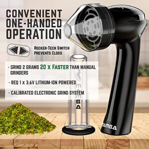 Mamba V2-55 Electric Herb Grinder, USB Rechargeable Automatic Grinder Fast Mill with Aluminum Alloy Head, includes Herb and Spices Holding System (Black)