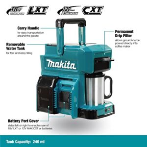 Makita DCM501Z 18V LXT® / 12V max CXT® Lithium-Ion Cordless Coffee Maker, Tool Only