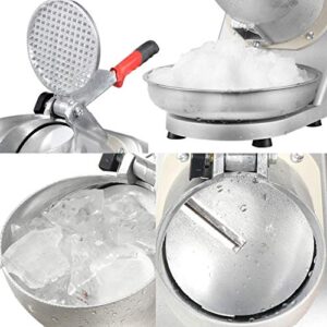 ZENY Ice Shaver Machine Electric Snow Cone Maker Stainless Steel Shaved Ice Machine 145lbs Per Hour