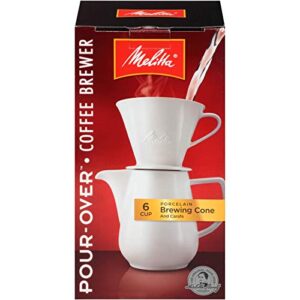 Melitta Gourmet Coffeemaker, Pack of 1, Porcelain Carafe