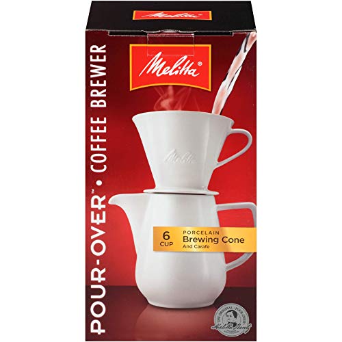 Melitta Gourmet Coffeemaker, Pack of 1, Porcelain Carafe