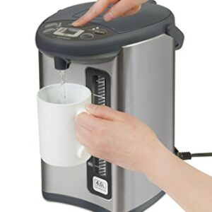 Zojirushi CD-WHC40XH Micom Water Boiler & Warmer, 135 oz, Stainless Gray