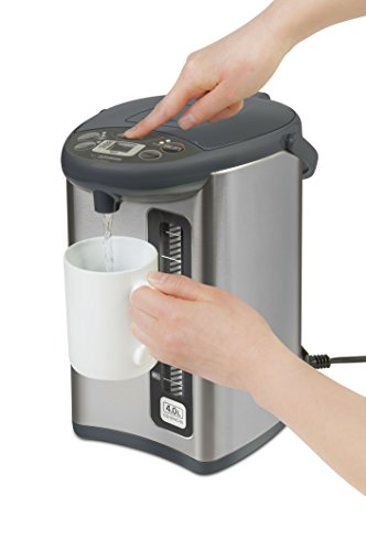 Zojirushi CD-WHC40XH Micom Water Boiler & Warmer, 135 oz, Stainless Gray