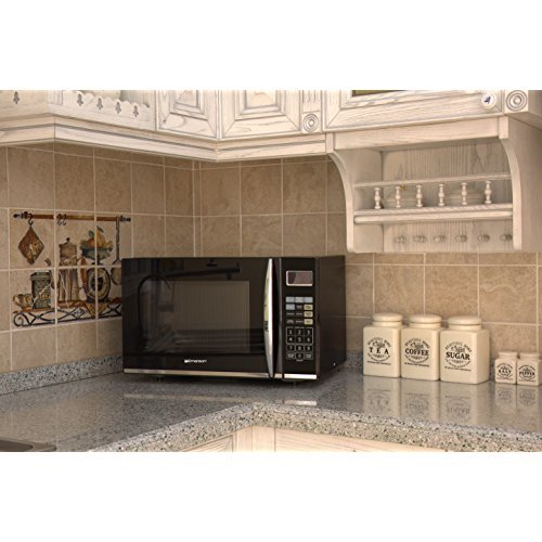 Emerson 1.2 CU. FT. 1100W Griller Microwave Oven with Touch Control, Stainless Steel, MWG9115SB
