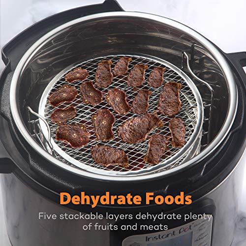 SICHEER Dehydrator Rack Stainless Steel Stand Accessories Compatible with Instant Pot Air Fryer Crisp Lid 6 Quart