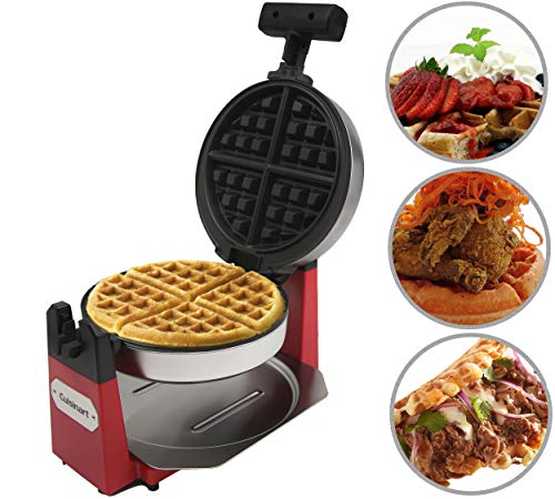 Cuisinart WAF-F10R Maker Waffle Iron, Single, Red