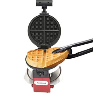 Cuisinart WAF-F10R Maker Waffle Iron, Single, Red