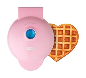 heart mini waffle maker pink