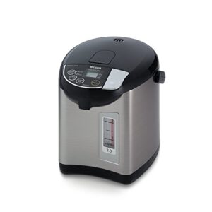 tiger pdu-a30u-k electric water boiler and warmer, stainless black, 3.0-liter