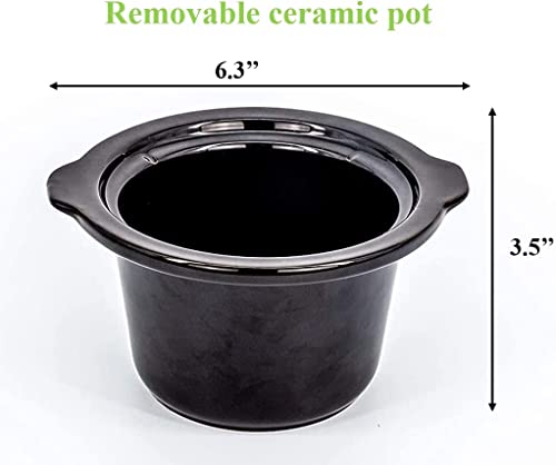 0.65 qt slow cooker warmer, fondue pot set,chocolate melting pot