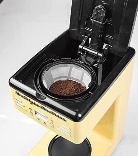 Nostalgia Retro 12-Cup Programmable Coffee Maker, Yellow