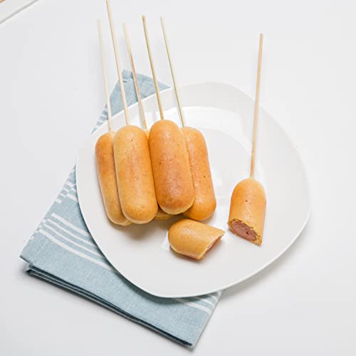 MasterChef Corn Dog Maker -Electric Nonstick Kitchen Baker, Perfect for Hot Dogs on a Stick, Cheese Mozzarella Sticks, Cake Pops, BBQ, Birthday Gift -Recipe Guide +50 skewers