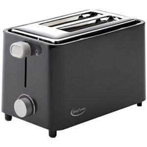 betty crocker 2-slice cool wall toaster, black, bc-2605cb