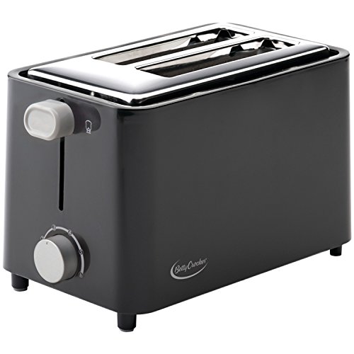 Betty Crocker 2-Slice Cool Wall Toaster, Black, BC-2605CB