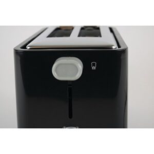 Betty Crocker 2-Slice Cool Wall Toaster, Black, BC-2605CB