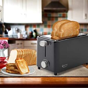 Betty Crocker 2-Slice Cool Wall Toaster, Black, BC-2605CB