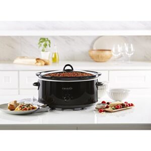 Crock-Pot SCV800-B, 8-Quart Oval Manual Slow Cooker, Black