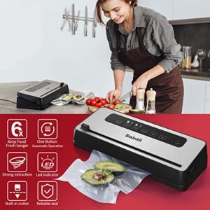 Precision Food Vacuum Sealer Machine, Daintii 85Kpa Automatic Vacuum Air Sealing System with 9-in-1 Preset & Built-in Cutter, Includes Starter Kit