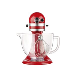 5 QT Food Grade Plastic Mixer Bowl Compatible with KITCHENAID TILT-HEAD STAND MIXERS 4.5-Quart (4.3 L) And 5-Quart (4.7 L), With Spout and Measuring Lines, Light weight, Shatter and Crack proof