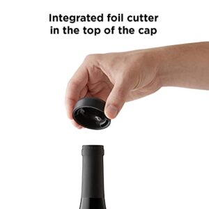 Rabbit Automatic Electric Corkscrew Wine Bottle Opener, One Size, Shiny Black