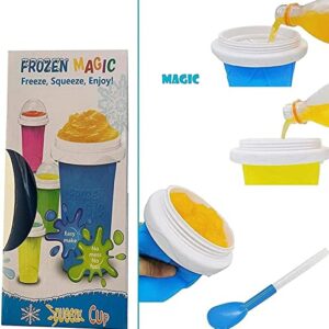 Slushie Cup, TIK TOK Magic Quick Frozen Smoothies Cup, Slushie Machine for Home Squeeze Slushie Cup, Diy Slushie Maker Cup Gifts