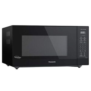 Panasonic NN-SN75LB 1.6 cu.ft Cyclonic Inverter Countertop Microwave Oven 1250Watt Power with Genius Sensor Cooking, cft, Black