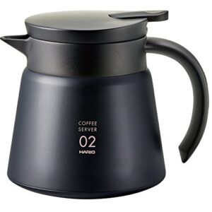 Hario V60 Insulated Metal Beverage Server, 550ml, Black