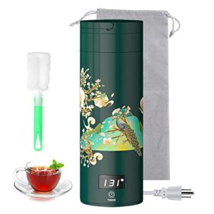 portable electric kettle,travel electric tea kettle,with 4 variable presets, stainless steel personal hot water boiler,mini kettle automatic shut off, small kettle for travel and coffee gift women