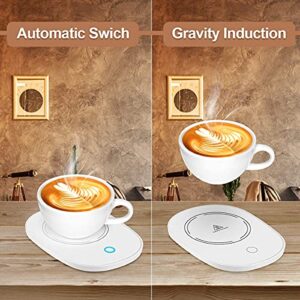 Genenric Coffee Mug Warmer, Candle Warmer Plate with Intelligent Auto On/Off Gravity Sensing Mug Heater Smart Coffee Cup Warmer for Desk, Office, Home, Milk, Tea, Chocolate and Water