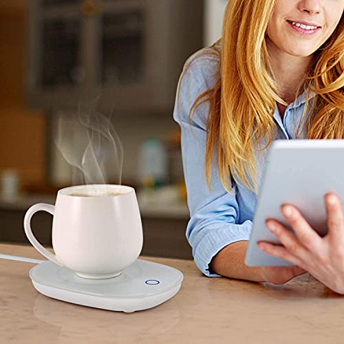 Genenric Coffee Mug Warmer, Candle Warmer Plate with Intelligent Auto On/Off Gravity Sensing Mug Heater Smart Coffee Cup Warmer for Desk, Office, Home, Milk, Tea, Chocolate and Water