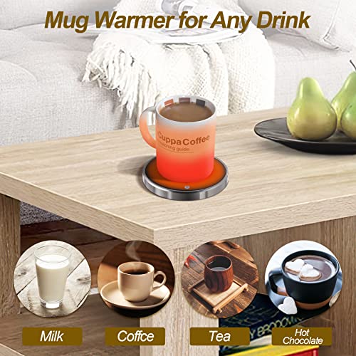 Coffee Mug Warmer, JYYRC Coffee Warmer for Desk, Electric Coffee Warmer for Office Home Use Beverage Warmer for Heating Coffee, Beverage, Milk, Tea and Hot Chocolate