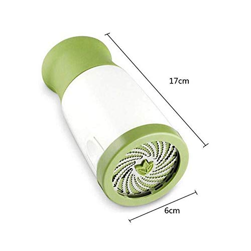 Drhob 1 pc Herb Mill Chopper Cutter Mince Stainless Steel Blades Safely New ( Color: White & Green)