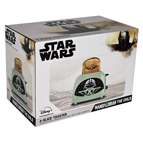 Uncanny Brands Star Wars The Mandalorian The Child 2-Slice Toaster- Toasts Baby Yoda onto Your Toast