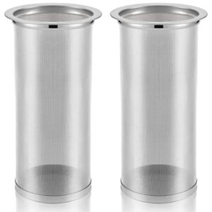 2 pcs cold brew coffee filter 2 quart coffee tea infuser stainless steel mesh filter mason canning jar coffee filter reusable mesh coffee filter for wide mouth mason canning jar and iced tea maker