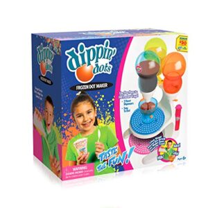 Dippin Dots Frozen Dot Maker, Includes 6 trays, 4 bowls, 4 spoons, 2 pop pens, Instructions, Enjoy Dippin Dots at home, Use any soda, juice or milk, Freezes in 2 hours, Easy to use, Great gift