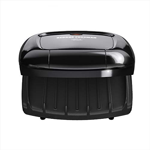 George Foreman GR0040B 2-Serving Classic Plate Grill, Black